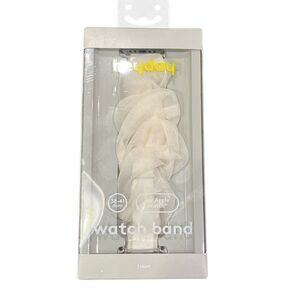 Heyday Apple Watch Band White‎ Fabric Ruffle 38-41MM NEW
